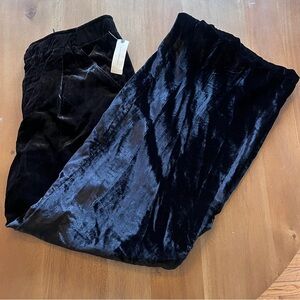 Anthropologie Midnight Velvet Trousers